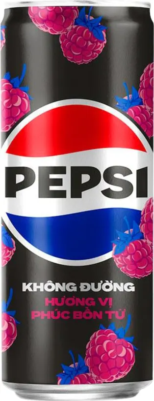 Pepsi Cola Zero Sugar Raspberry Sleek Can