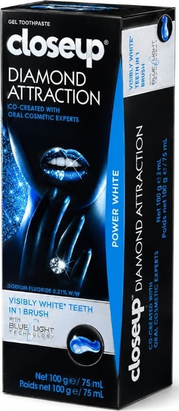 Closeup Toothpaste Diamond Attraction
