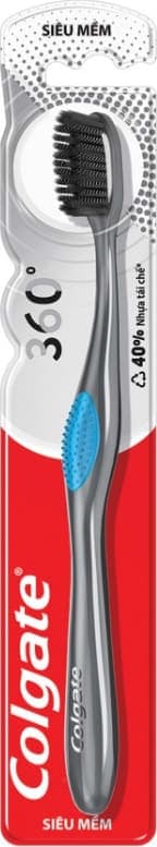Colgate 360° Charcoal Spiral Toothbrush