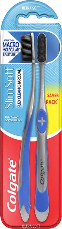 Colgate Slimsoft Flex Clean Charcoal Toothbrush