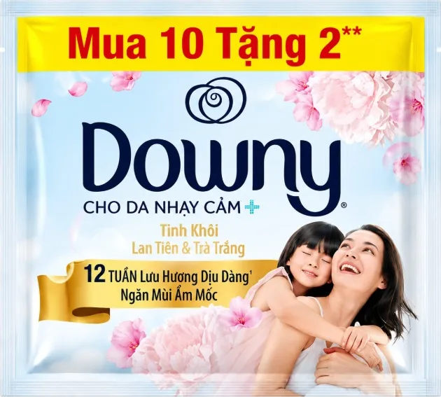 Downy Concentrated Fabric Softener Bubble Floral Sachet